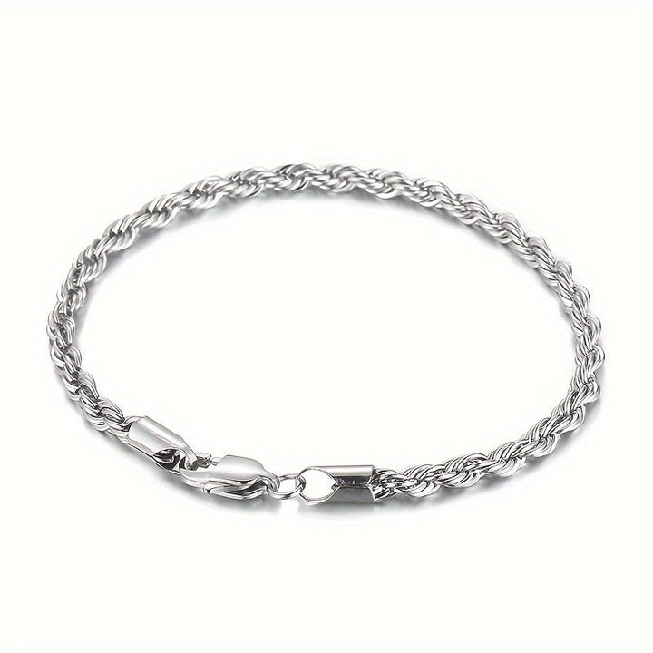 Heren Armband | Gevlochten Roestvrij Staal | Non-Magnetisch & Stoer