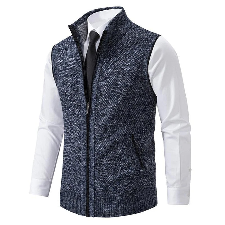 Truien Heren | Klassieke Gebreide Sweater met Rits | Zachte Stof