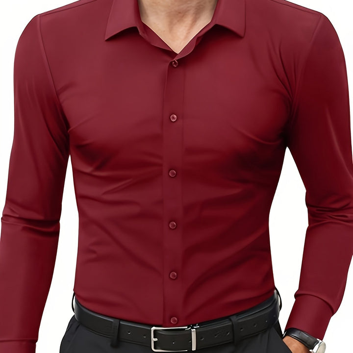 Heren Shirt | Slimfit | Lange Mouw | Zomer