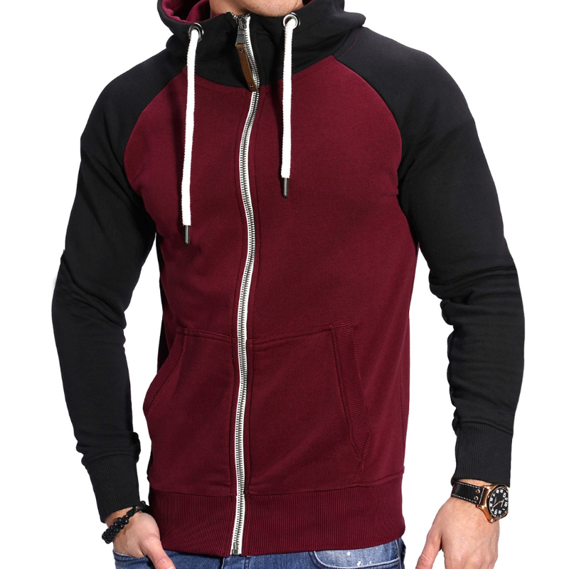Heren Hoodie | Sportieve Hoodie met Rits | Comfortabel & Casual Kleding