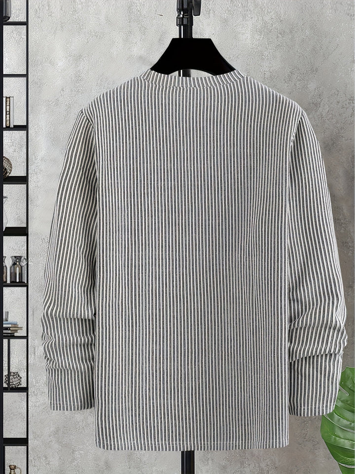 Heren Trui | Lange Mouw & Geribde Textuur | Comfortabel & Stijlvol