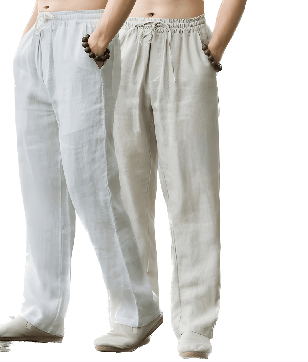 Heren Broek | Straight | Met Trekkoord | Zomer | 2-Pack