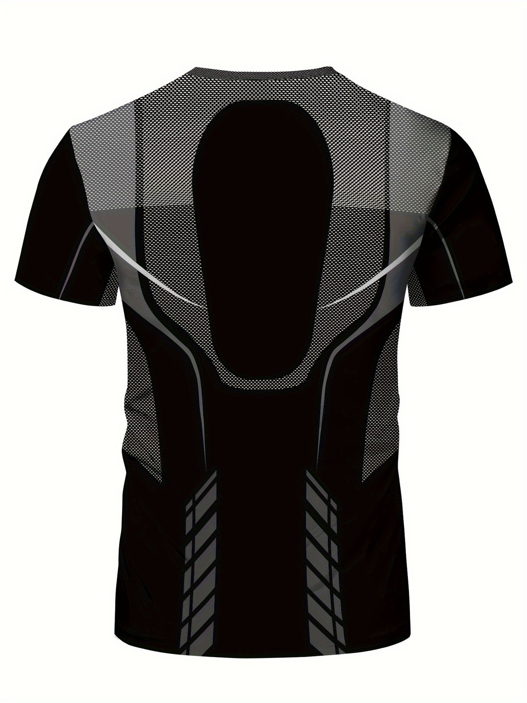 Heren T-shirt | Geometrische Print | High-Elastisch & Sneldrogend | Sporttop Zomer