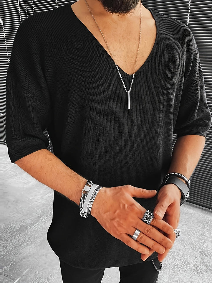 Herenshirt | Lichtgewicht Gebreide Textuur | Losse Pasvorm | Casual Zomerkleding