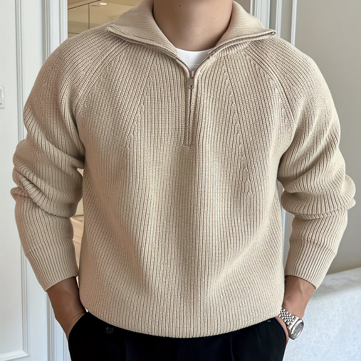 Truien Heren | Chunky Knit | Half Zip | Klassiek Design