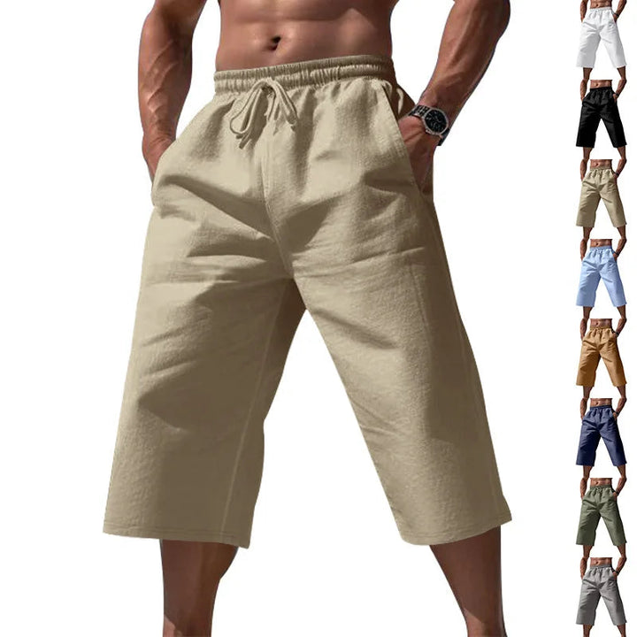 Heren Korte Broek | Straight | Elastische Taille Trekkoord | Zomer