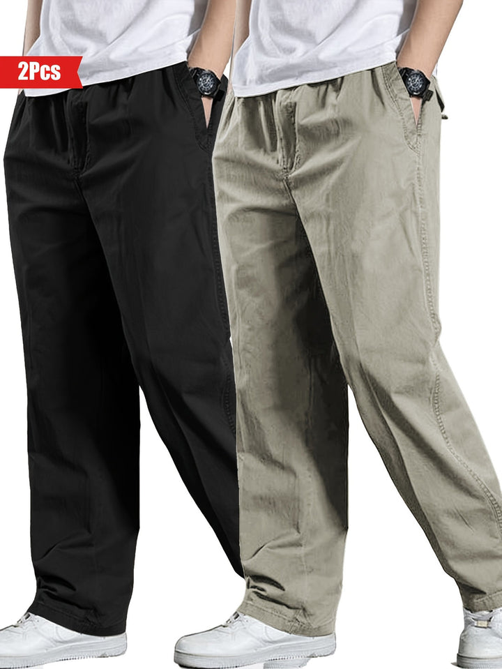 Herenset van 2 Broeken | 100% Katoen & Losse Pasvorm | Outdoor & Casual Kleding