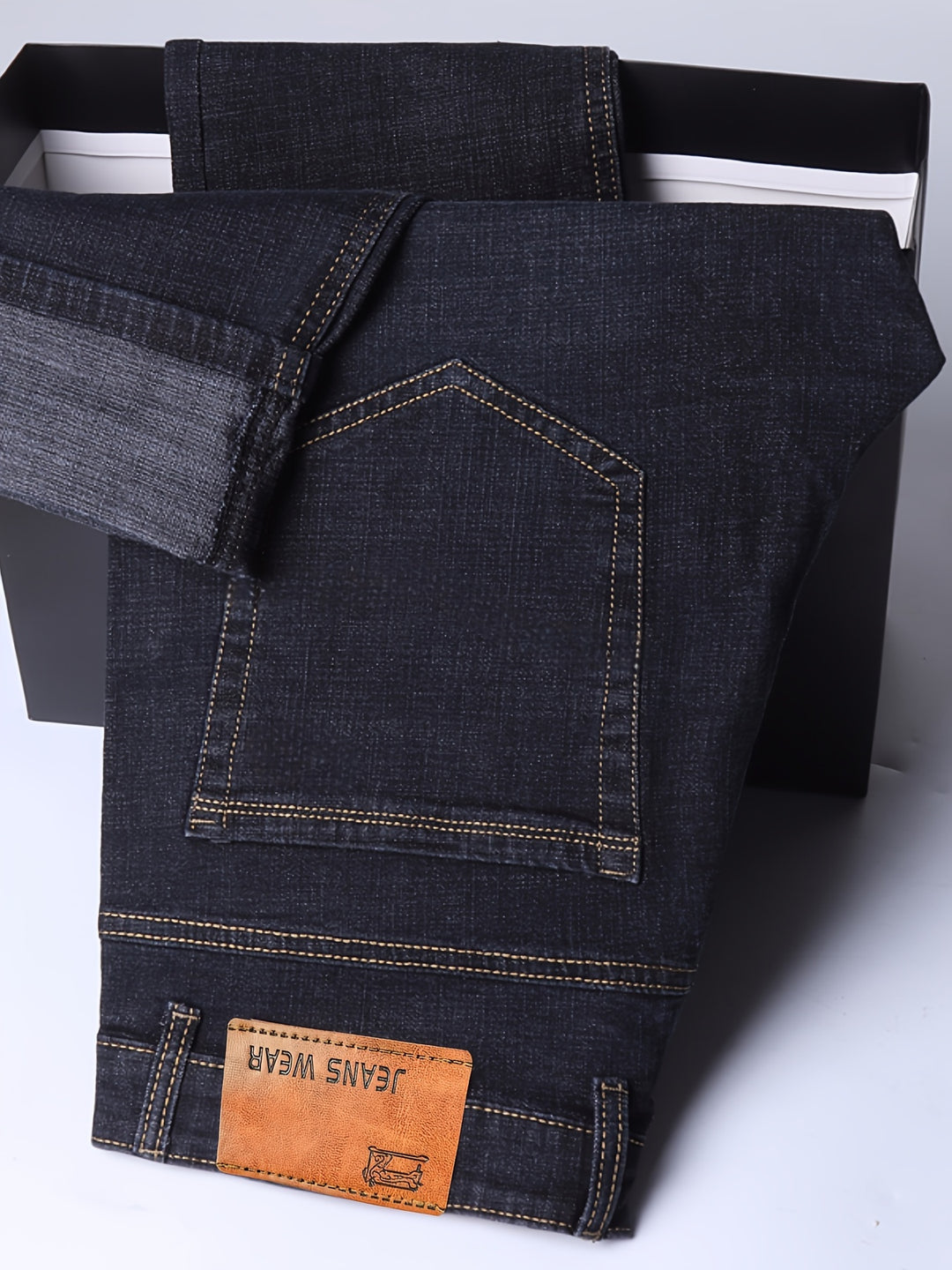 Heren Jeans | Wijde pijpen | Gewassen look & gemiddelde stretch | katoenmix
