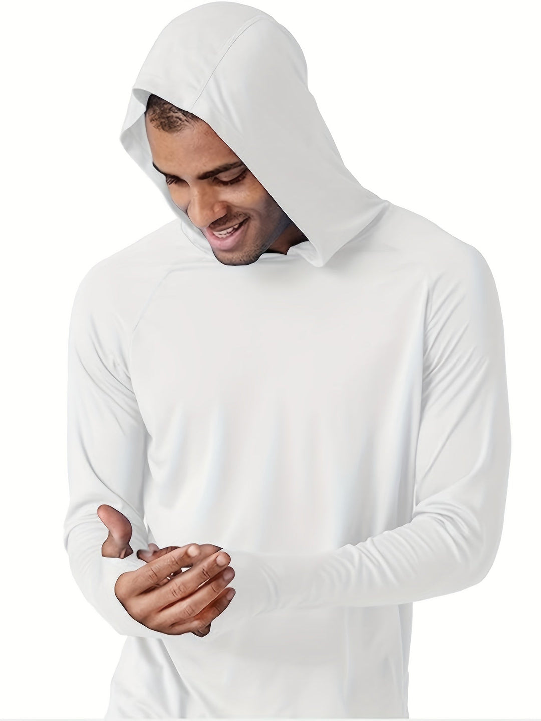 Heren Shirt met Capuchon | Sneldrogend & Ademend | Lichtgewicht Polyester