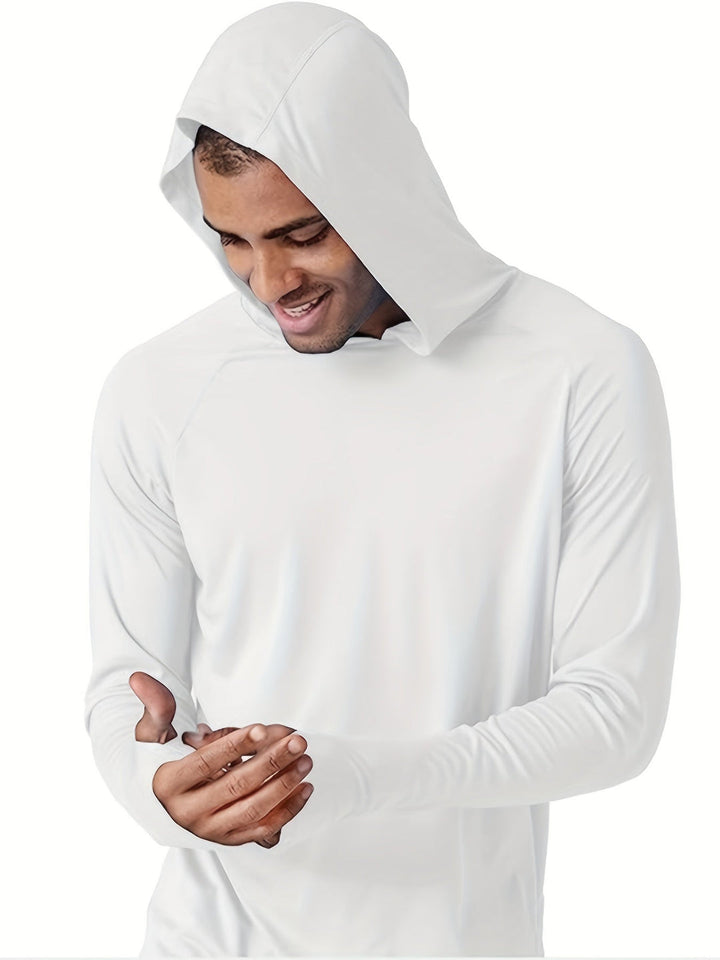 Heren Shirt met Capuchon | Sneldrogend & Ademend | Lichtgewicht Polyester