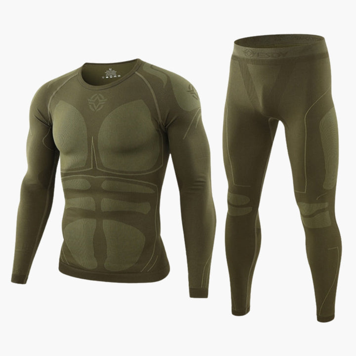 Heren Sportset | Compressiekleding | Lange Mouwen | Slim Fit