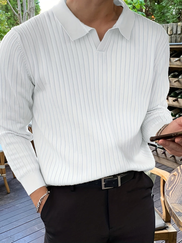 Heren Polo | Slimfit | Lange Mouw | Zomer