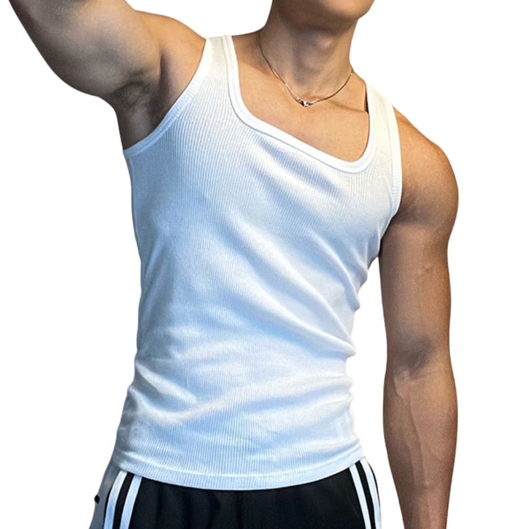 Heren Tanktop | Straight | Mouwloos | Zomer