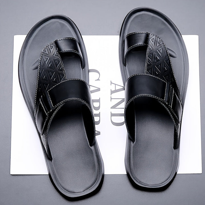 Heren Slippers | Verstelbare Band | Lichtgewicht & Antislip | PU Materiaal