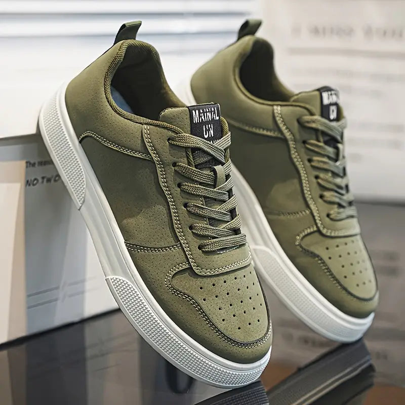 Sneakers Heren | Ademend & Comfortabel | Lage Sportschoenen met Veters