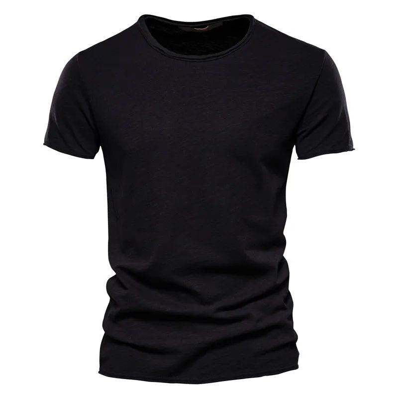 Heren T-shirt | Slim Fit Pasvorm | Ademend Katoen | Korte Mouw | Casual Top