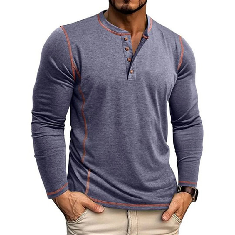 Heren Shirt | Slimfit | Lange Mouw Met Knoopjes | Herfst