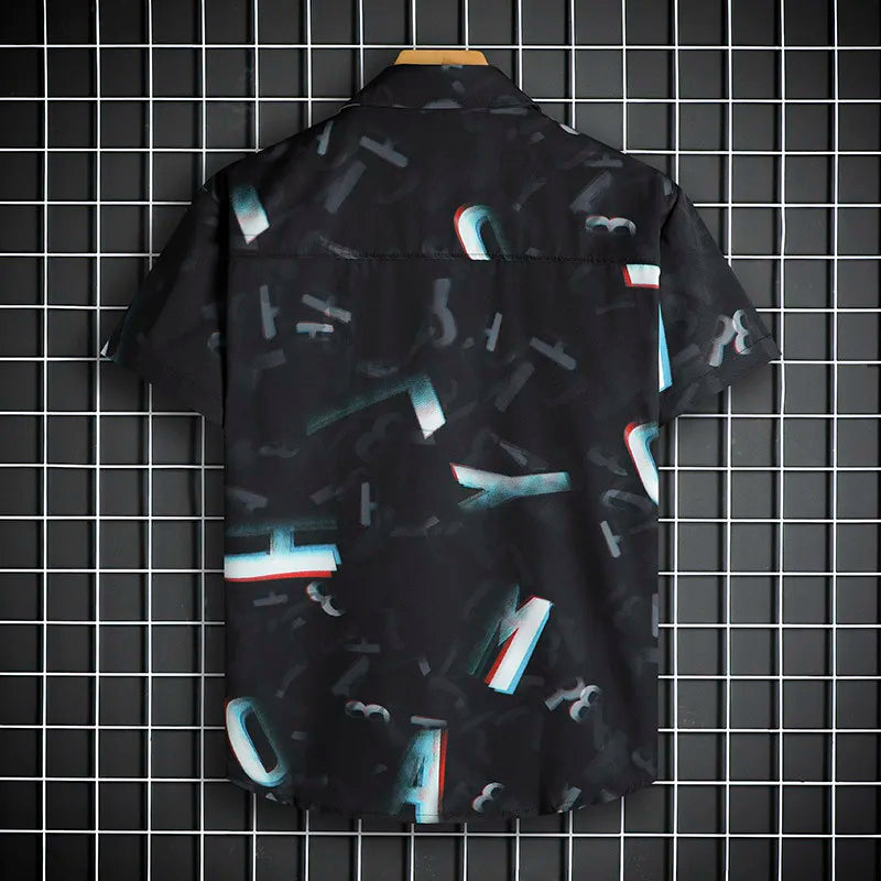 Heren Shirt | Korte Mouw | Grafische Print | Zomer