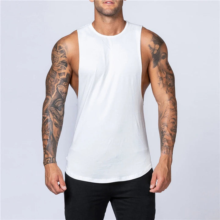 Heren Top | Mouwloze Top | Ronde Hals | Sportief