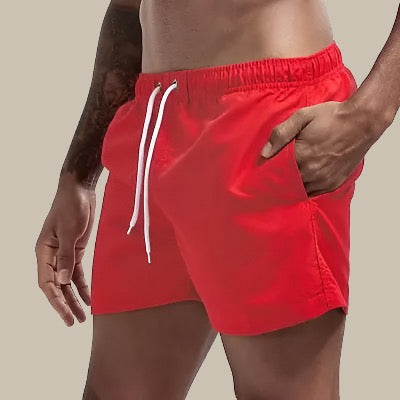 Heren Zwembroek | Straight | Trekkoord | Zomer