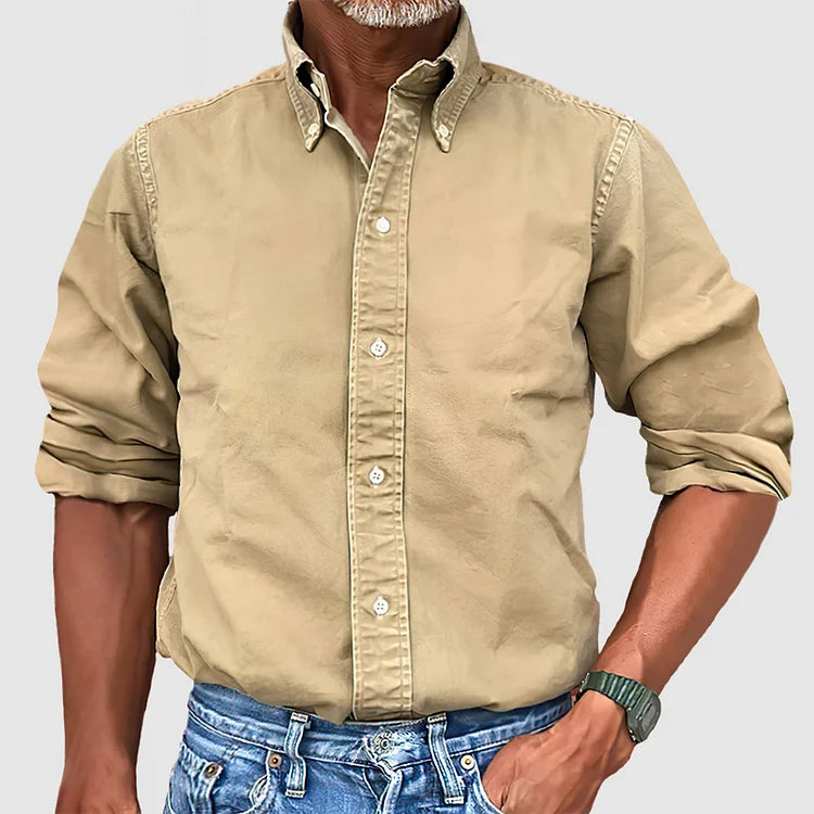 Heren Shirt | Straight | Lange Mouw | Zomer