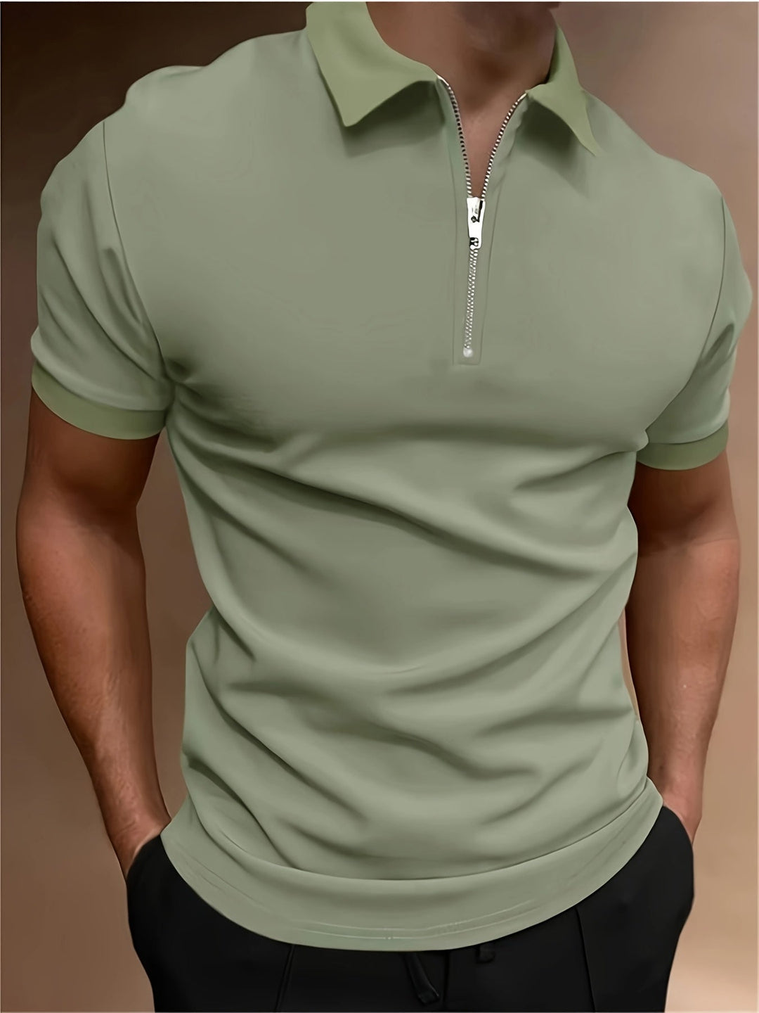 Heren Polo | Slimfit | Ritssluiting | Zomer