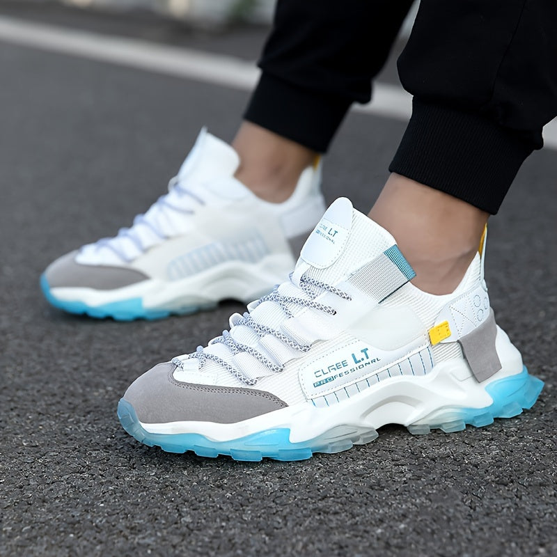 Heren Hardloopschoenen | Chunky Sneakers | Schokabsorberend & Ademend | Vetersluiting