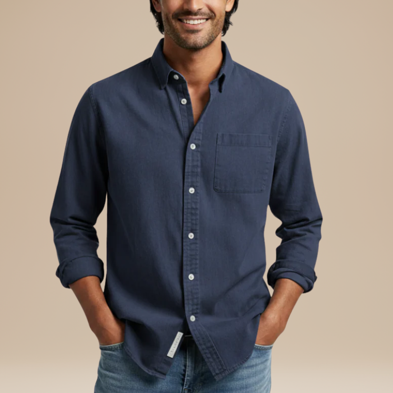 Overhemd Heren | Casual & Elegant | Met Borstzak
