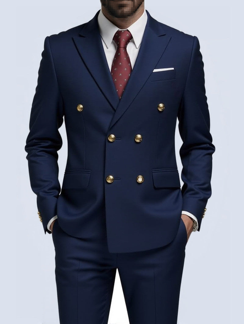 Heren Pak 2-Delig | Slim Fit | Double Breasted | Elegant & Formeel