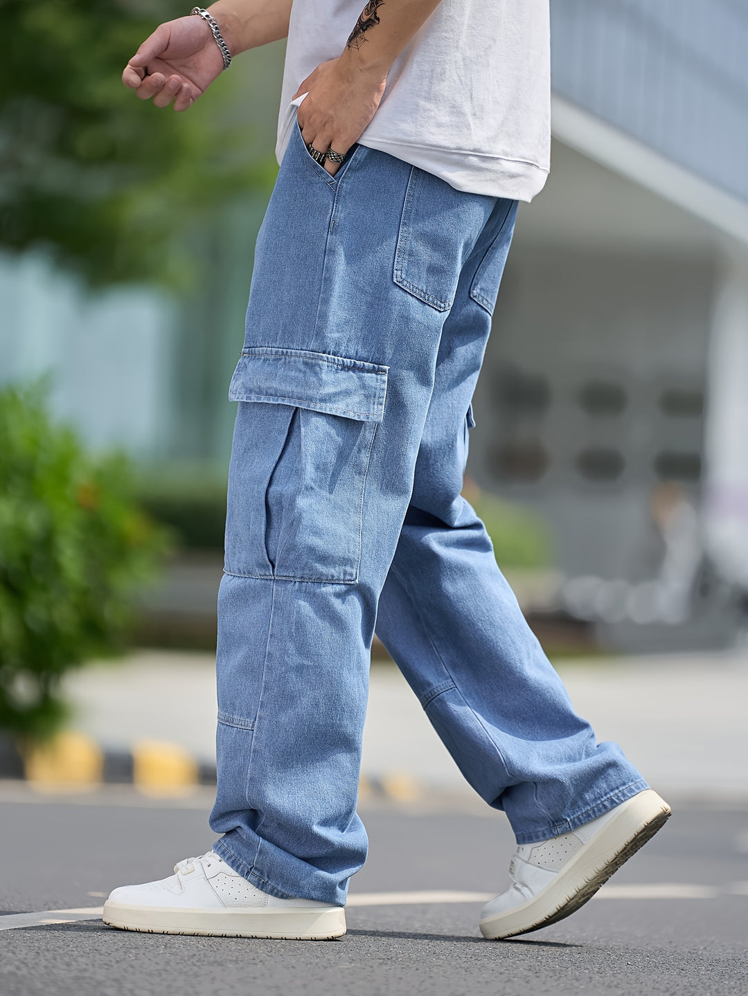 Heren Jeans | Losse pasvorm | Multi-Zakken | Premium Denim | Barrel Model