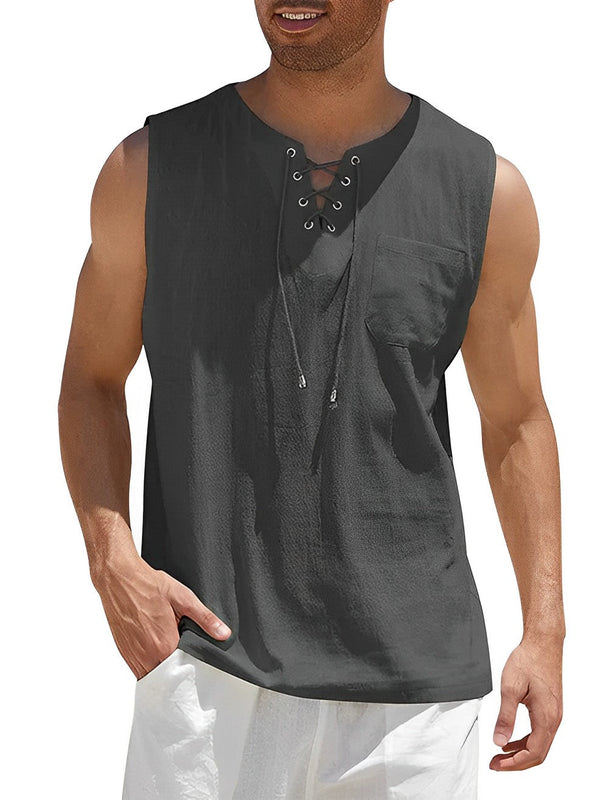 Heren Tanktop | Straight | Vetersluiting | Zomer