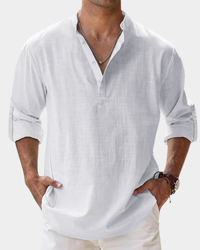 Heren Shirt | Straight | Lange Mouw | Zomer