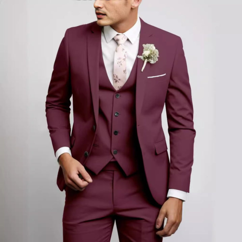 Heren Pak | Slim Fit 3-Delig | Elegante Kleding | Bruiloft Look