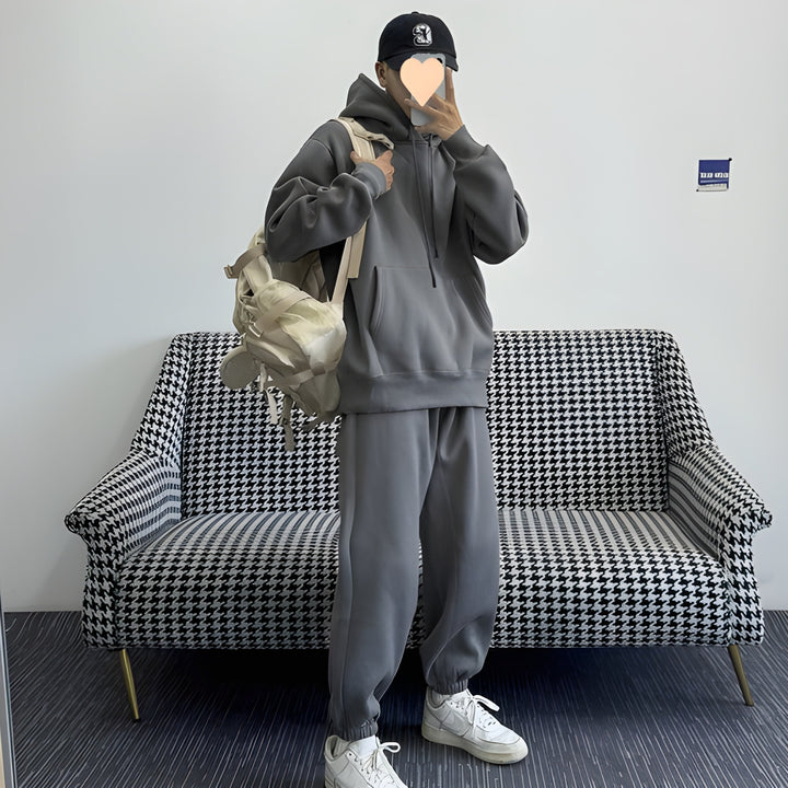 Heren Sportset | Hoodie & Joggingbroek | Licht Stretch & Comfortabel | Lente/Herfst