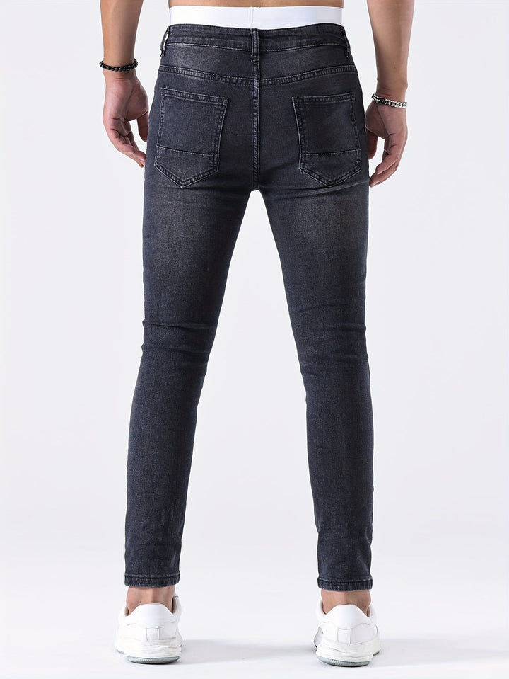 Heren Jeans | Casual & Distressed | Scheuren en Medium Stretch | Slank Pasvorm