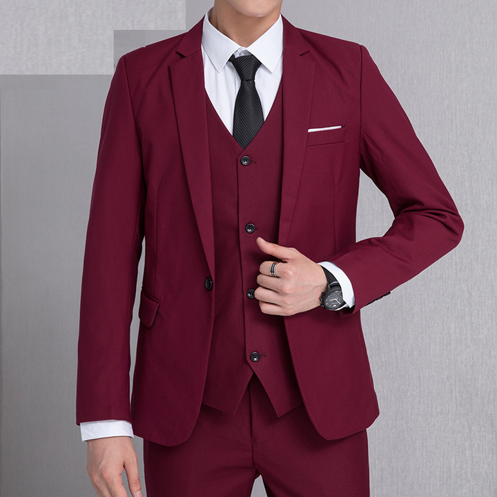 Heren Set | Elegant Slimfit | Klassiek Met Knoopjes | Lente