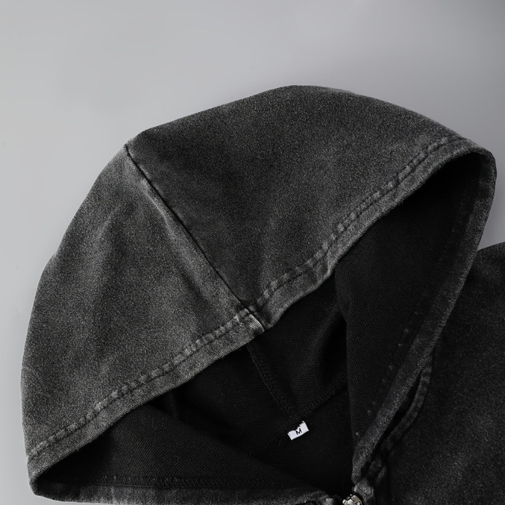 Winterjas Heren | Casual Hoodie Jas | Ritssluiting & Losse Pasvorm