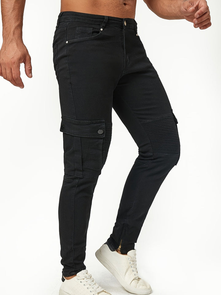 Heren Cargo Denim Broek | Slim Fit & Stijlvol | Casual Jeans