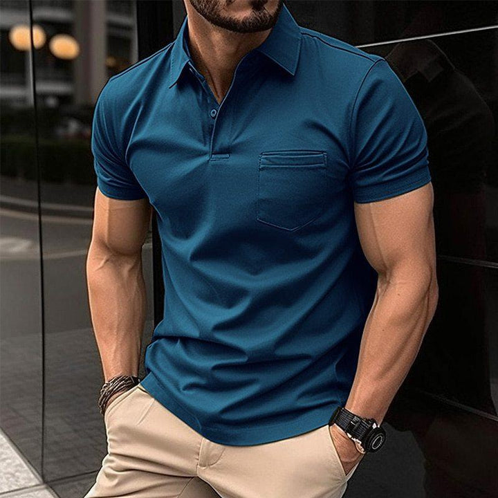 Heren Polo T-Shirt | Slim Fit Sportief Model | Zijdezacht & Ademend | Katoen & Polyester