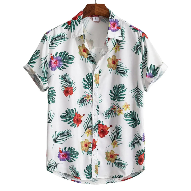 Heren Shirt | Flamingo Print | Tropische Stijl | Zomer