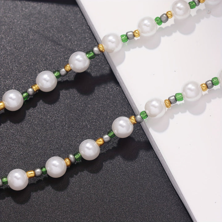 Heren Ketting | Avant-Garde Kunstparels | Stijlvol & Uniek Design | Imitatieparel