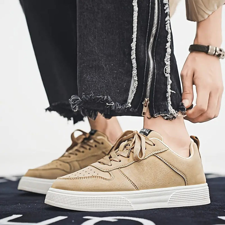 Sneakers Heren | Ademend & Comfortabel | Lage Sportschoenen met Veters