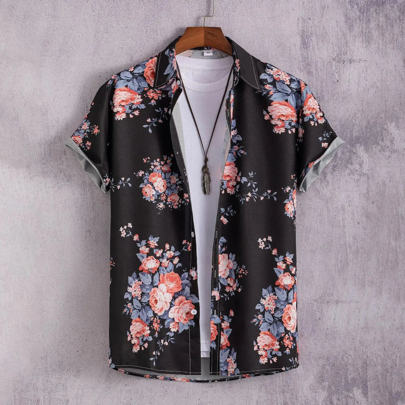 Heren Shirt | Flamingo Print | Tropische Stijl | Zomer