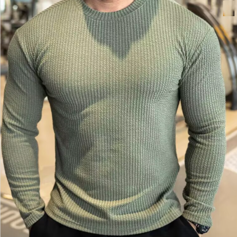 Heren Trui | Tijdloos & Knus | Structuur Gebreide Stof | Klassieke Ronde Hals