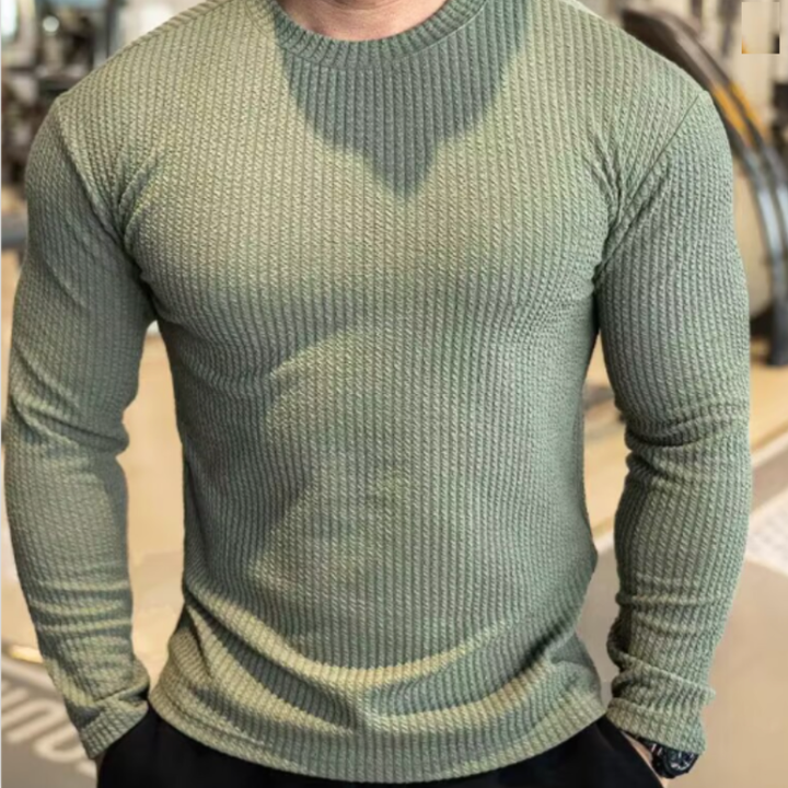 Heren Trui | Tijdloos & Knus | Structuur Gebreide Stof | Klassieke Ronde Hals