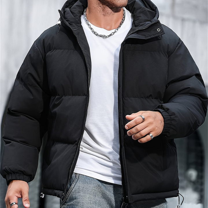 Winterjas Heren | Lichte Puffer Look & Streetstyle Design | Tussenjas Heren met Capuchon