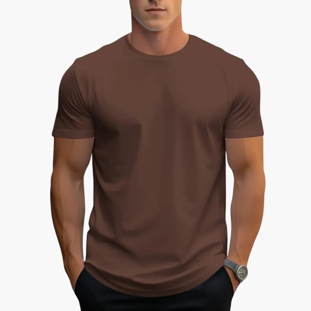 Heren T-Shirt | Ronde Hals | Korte Mouwen | Recht