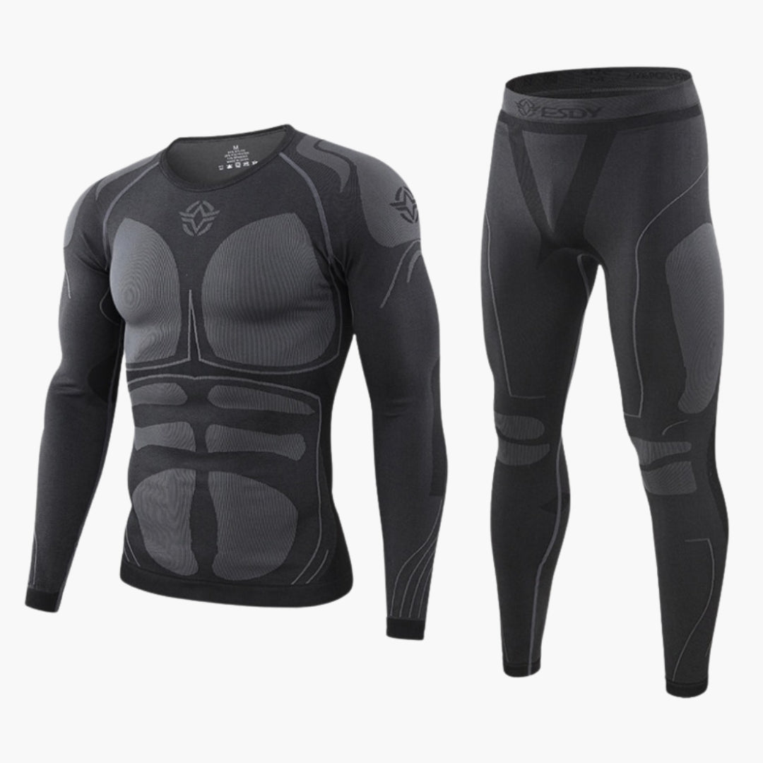 Heren Sportset | Compressiekleding | Lange Mouwen | Slim Fit