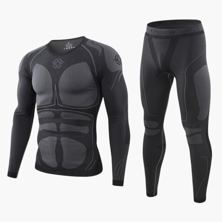 Heren Sportset | Compressiekleding | Lange Mouwen | Slim Fit