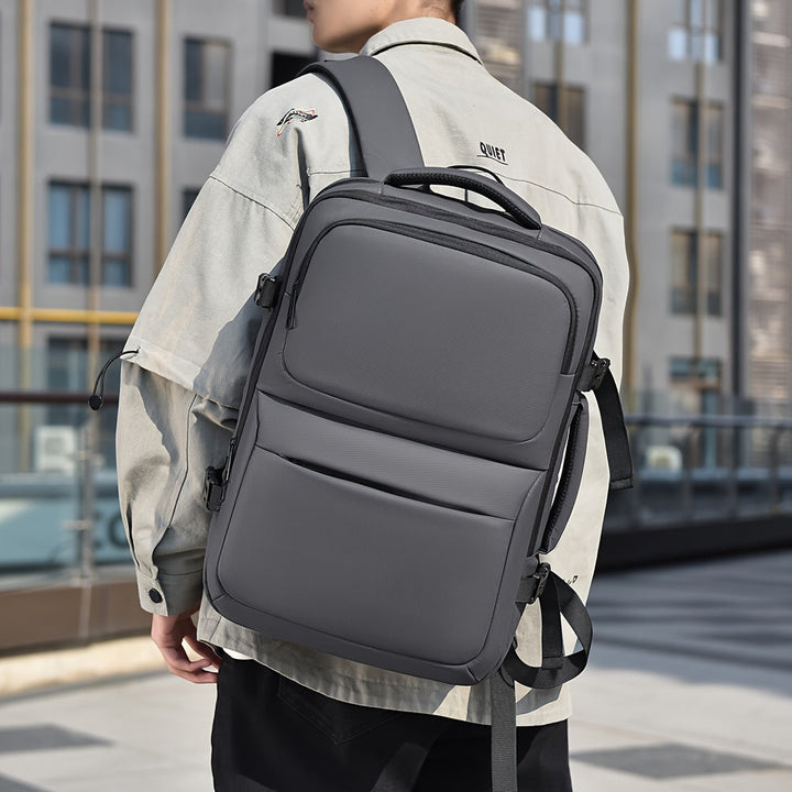 Heren Rugzak | Strak Minimalistisch Design | Duurzaam Nylon & Laptopvak | Voor Werk, School & Reizen